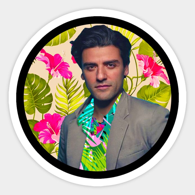 Oscar Isaac Sticker by austyndelugoart